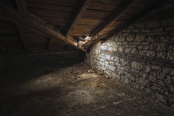 Image showing Abandoned building interior