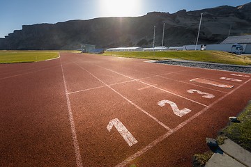 Image showing Running track outdoors