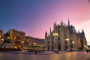 Image showing Duomo cathedral in Milan, Italy