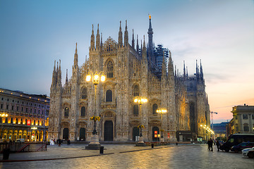 Image showing Duomo cathedral in Milan, Italy