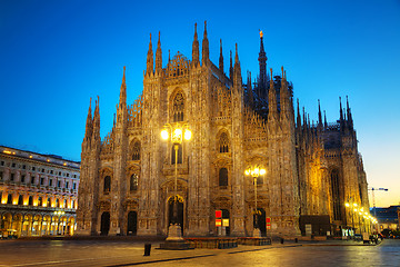 Image showing Duomo cathedral in Milan, Italy