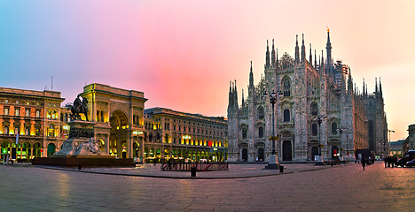 Image showing Duomo cathedral in Milan, Italy