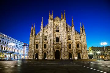 Image showing Duomo cathedral in Milan, Italy