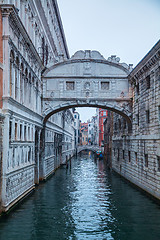 Image showing Bridge of sighs in Venice, Italy