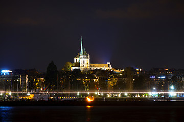 Image showing Geneva cityscape overview with St Pierre Cathedral