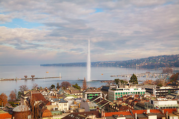 Image showing Aerial view of Geneva, Switzerland