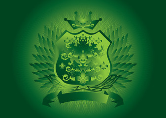 Image showing green shield gothic