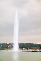Image showing Geneva Water Fountain (Jet d\'Eau)