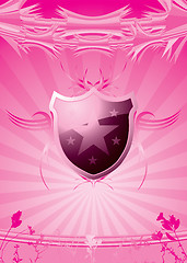 Image showing subtle shield pink