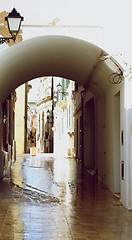 Image showing Arch Wet Street