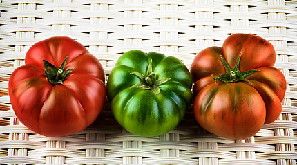 Image showing Multicolored Raw Tomatoes