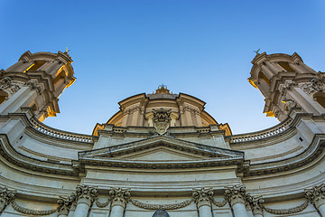 Image showing Bottom view of saint Agnese church