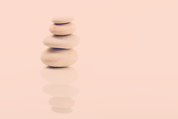 Image showing balancing zen stones isolated