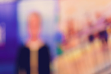 Image showing blurred background of shopping center