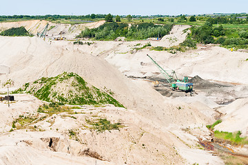 Image showing Amber open-cast mining in Yantarny, Russia