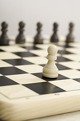 Image showing Chess board soldier