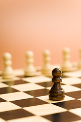 Image showing Chess board soldier