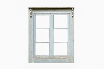 Image showing Old residential cut out window