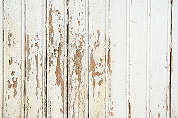 Image showing Background of an old cracked wooden wall