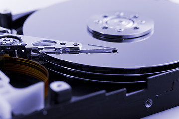 Image showing Opened hard drive