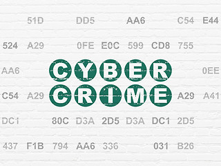 Image showing Security concept: Cyber Crime on wall background