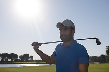 Image showing golf player portrait