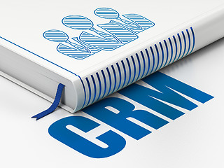 Image showing Business concept: book Business People, CRM on white background