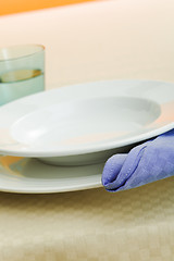 Image showing Napkin on the plate