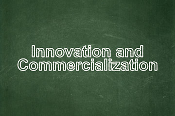 Image showing Science concept: Innovation And Commercialization on chalkboard background