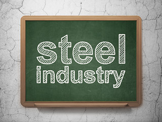 Image showing Industry concept: Steel Industry on chalkboard background