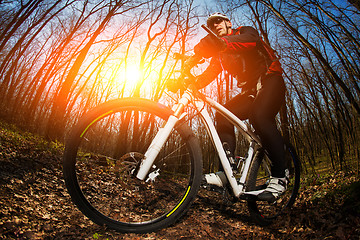 Image showing Cyclist Riding the Bike