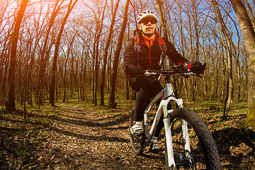 Image showing Cyclist Riding the Bike