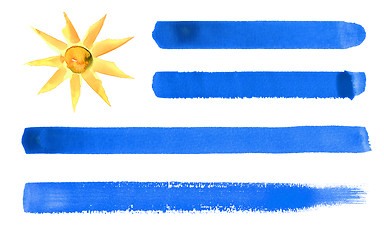 Image showing Uruguay flag illustration