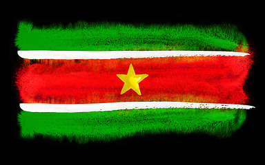 Image showing Suriname flag illustration