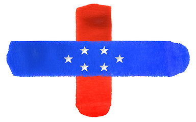 Image showing Netherlands Antilles flag illustration