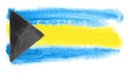 Image showing Bahamas flag illustration