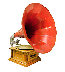 Image showing Vintage musical gramophone
