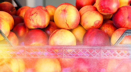 Image showing Delicious fresh peaches