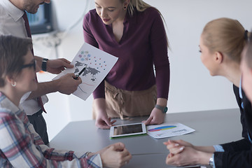 Image showing startup business team on meeting at modern office