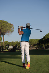 Image showing golf player