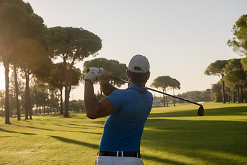 Image showing golf player