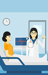 Image showing Doctor visiting patient.