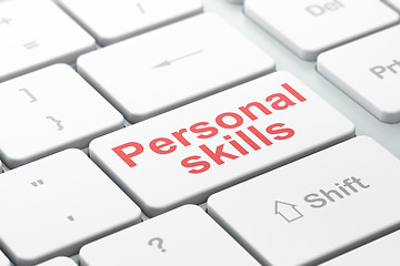 Image showing Learning concept: Personal Skills on computer keyboard background