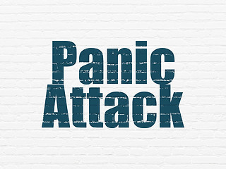 Image showing Health concept: Panic Attack on wall background