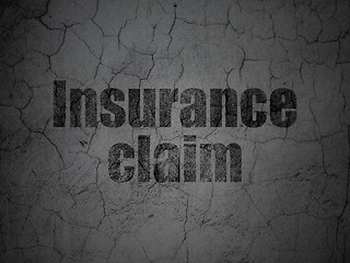 Image showing Insurance concept: Insurance Claim on grunge wall background