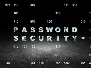 Image showing Privacy concept: Password Security in grunge dark room