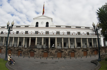 Image showing editorial presidential palace quito ecuador