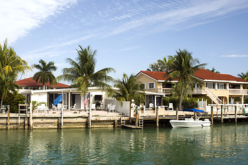 Image showing florida keys canal scene