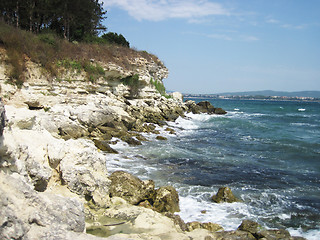 Image showing blue bulgarian sea