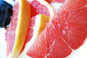 Image showing red grapefruit background